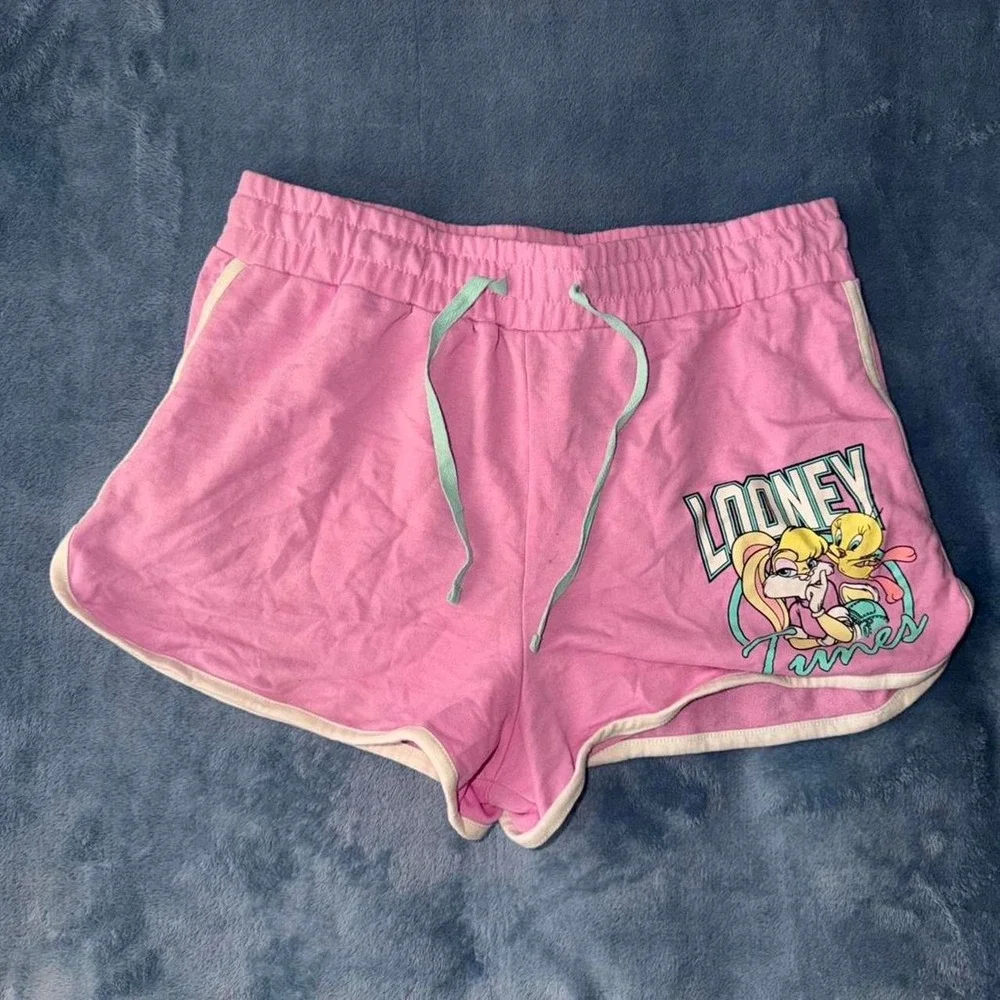 Looney Tunes pink shorts women Size L